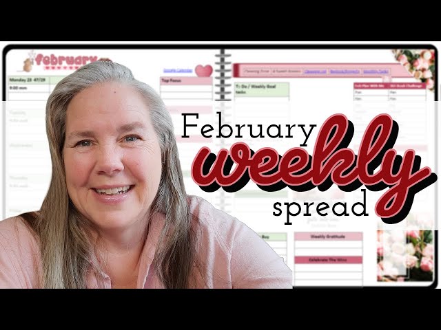 2023 February Weekly digital OneNote Plan With Me