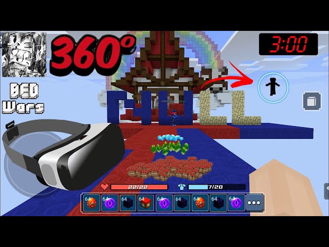 360° VR 😱DON'T PLAY IN BLOCKMAN GO BED WARS NULL😱