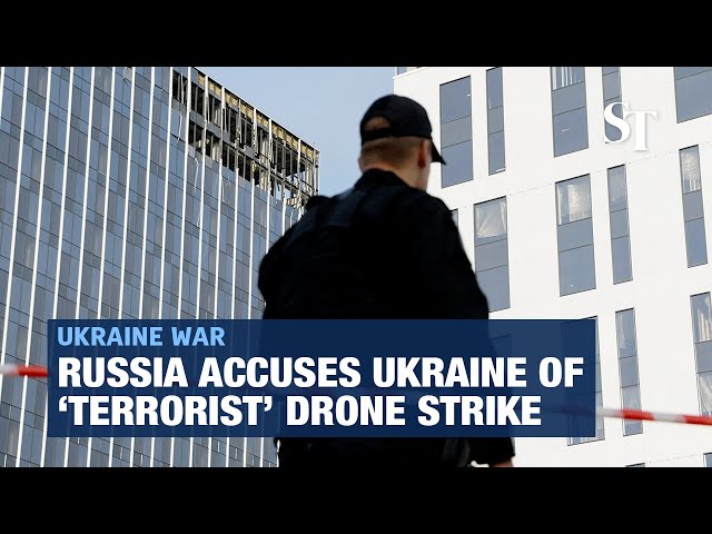 Russia accuses Ukraine of 'terrorist' drone attack