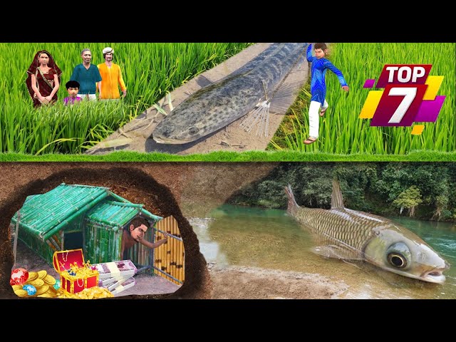 Bamboo Hand Fishing Hindi Stories Collection Amazing Magical Fish Jadui Kahaniya Funny Comedy Videos