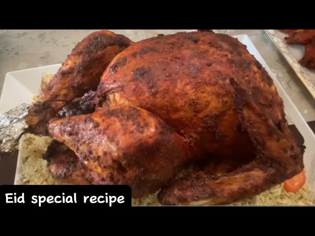 Eid special recipes turkey/Turkey marinate and baked/eid recipe/turkey
