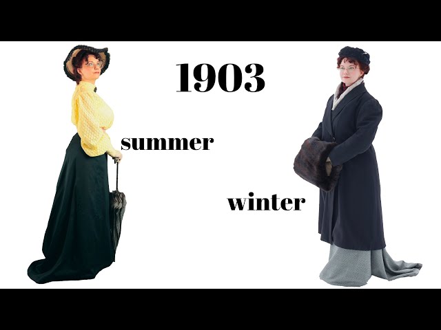 Getting dressed: 1903 summer vs winter
