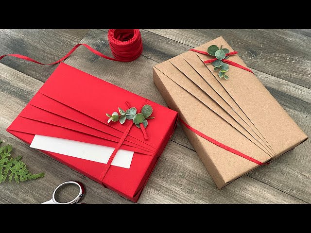 Fan Pleats Gift Wrapping | Gift Packaging Ideas | Paper Crafts
