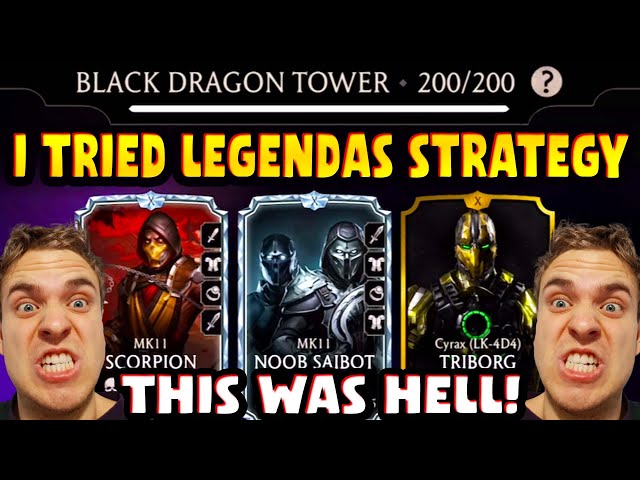 MK Mobile. I Tried Legendas EPIC Strategy in Fatal Tower 200 Run! This is IMPOSSIBLE!