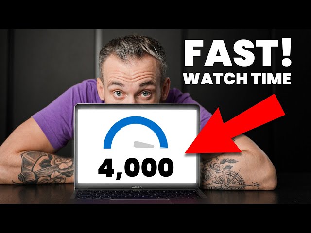 How to ACTUALLY Get 4000 Hours Of Watch Time on YouTube