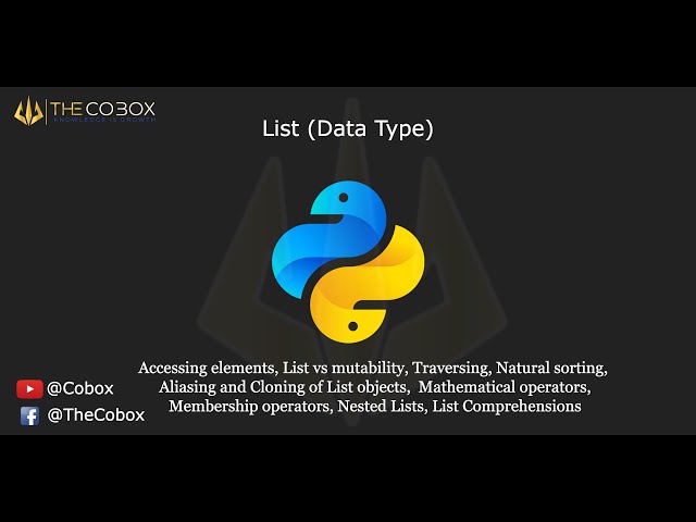 List - Data Structure | Python Notes by DurgaSoft | The Cobox  #treanding #List #durgasoft