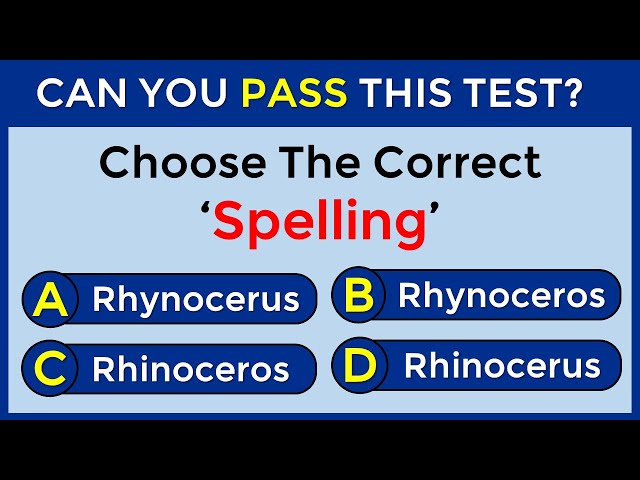 English Spelling Quiz: Can You Pass This Test? 96% CANNOT #challenge 58