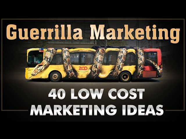 Guerilla Marketing | Ambush Marketing | 40 Low Cost Ideas | Dr Vivek Bindra
