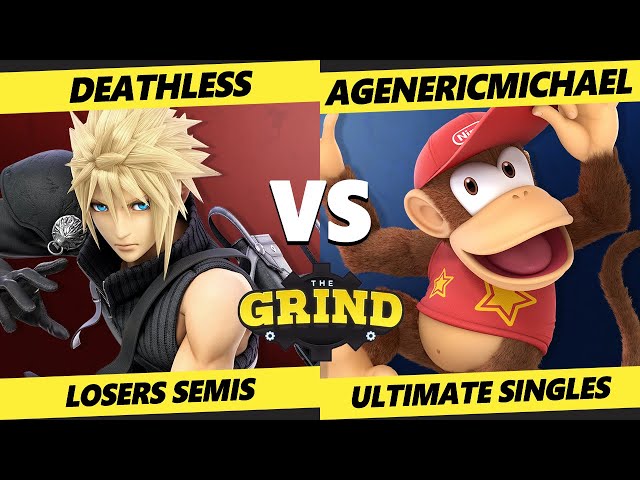 The Grind 279 LOSERS SEMIS - Deathless (Cloud) Vs AGenericMichael (Diddy Kong) Smash Ultimate - SSBU