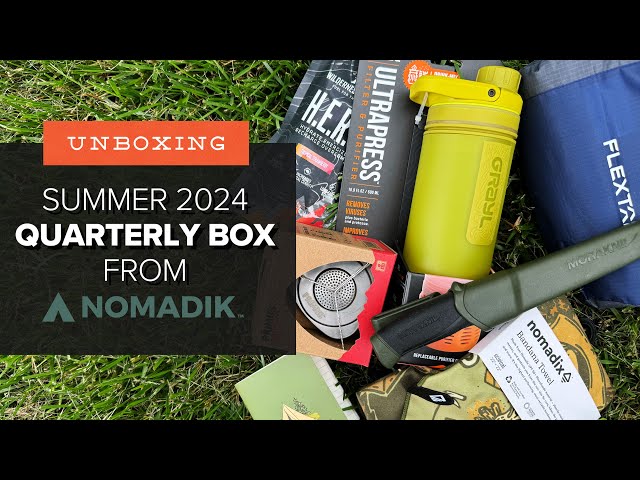 Unboxing the Summer 2024 Summer Basecamp QUARTERLY Box from Nomadik
