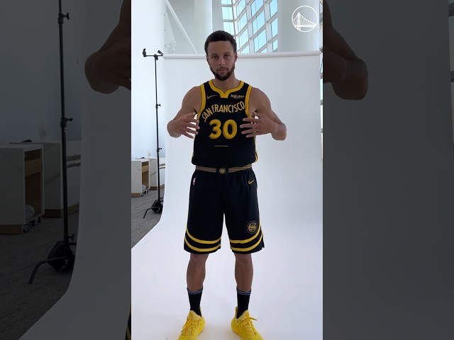 Stephen Curry Wears Warriors New Uniform For the First Time! | #shorts