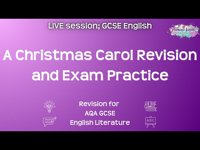 A Christmas Carol Revision and Exam Practice - AQA GCSE English Literature | Live Revision Session