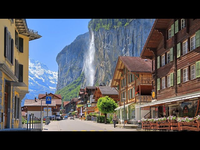 Lauterbrunnen 4K - The Most Beautiful Village in Switzerland - Travel Vlog, 4K Video Ultra HD 60fps