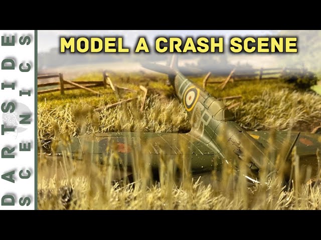 Spitfire Diorama - reed bed crash scene