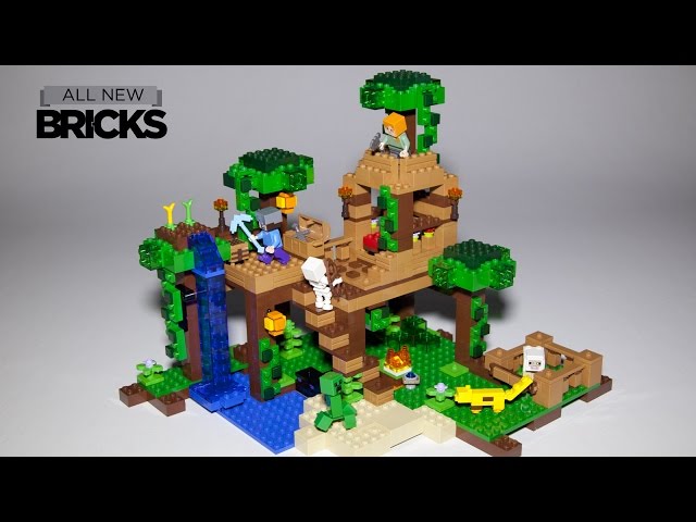Lego Minecraft 21125 The Jungle Tree House Speed Build