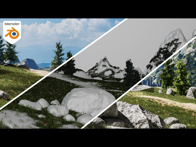How I Render large Scenes Very Fast and Easily in Blender