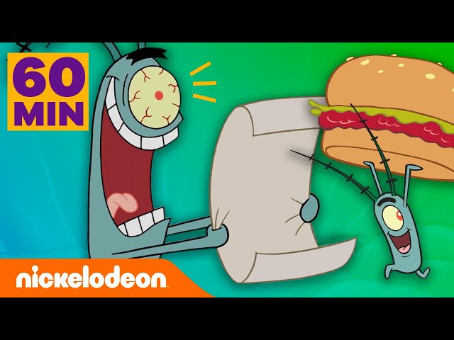 SpongeBob | Godzina najlepszych (najgorszych?) planów Planktona! | Nickelodeon Polska