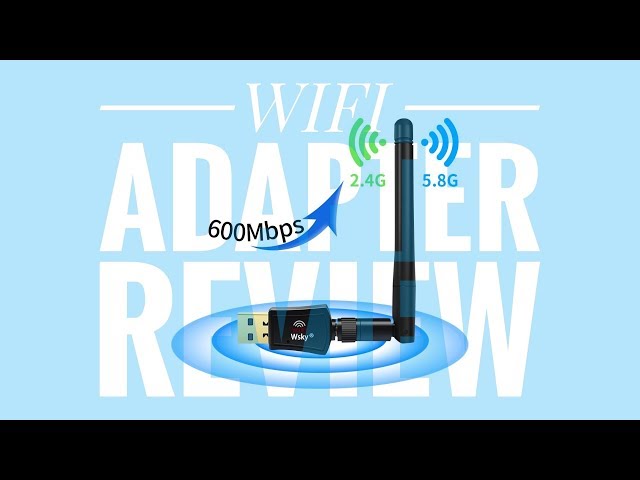 Wsky Wireless USB WiFi Adapter ► WiFi Adapter Review ◄ USB WiFi Network Dongle Adapter