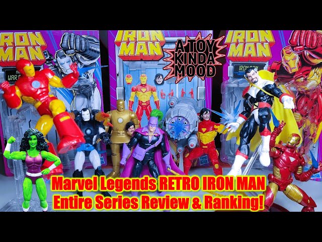 Marvel Legends RETRO IRON MAN Entire Series Review & Ranking!