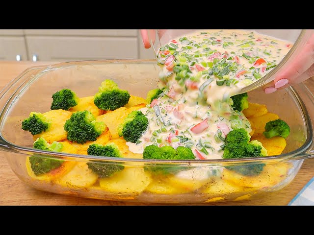 My grandmother taught me this dish! The most delicious broccoli and potatoes recipe.