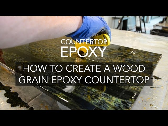 HOW TO - Wood Grain Pattern with Epoxy - HOW TO Mix Epoxy - Countertop Epoxy - Epoxy Tips and Tricks