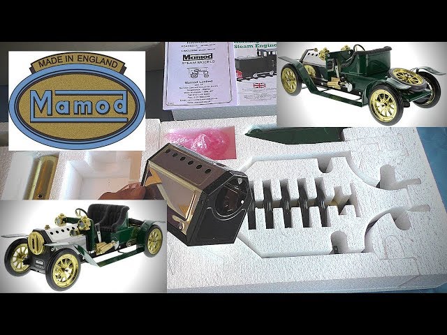 MAMOD Brooklands Roadster SA1 steam engine car kit.  First look.