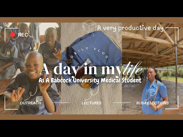 A Productive Day In The Life Of A Babcock University Student🌸|Nigerian Medical Student|Outreach