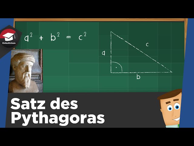 Satz des Pythagoras einfach erklärt - Erklärung, Beispiele und Zusammenfassung erklärt!