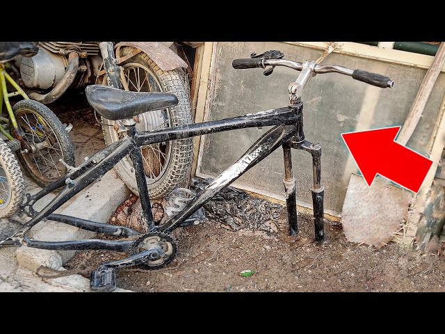 Forgotten Bicycle RESTORATION |Transforming A Trash Bike Into A Giant Mountain Bike