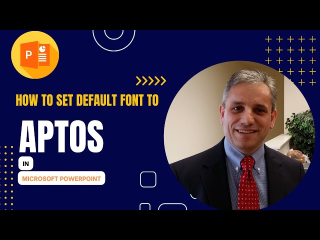 How to set the font to Aptos in PowerPoint - A workaround for the default font in PowerPoint