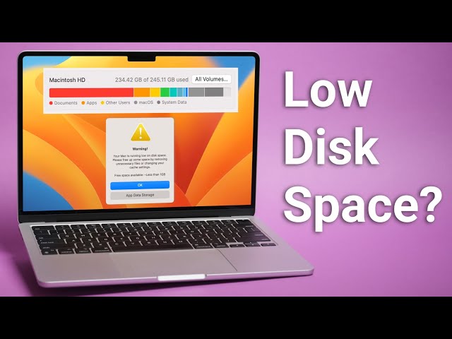 Disk Full? Free up disk space on your Mac with these tips!