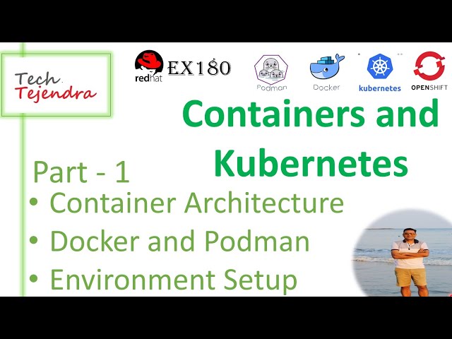 Container Architecture, Docker and Podman (Containers, Kubernetes OpenShift Part-1) RedHat EX180