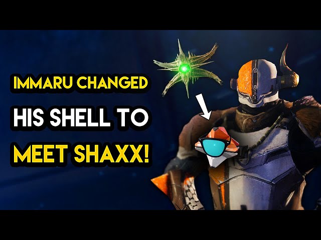 Destiny 2 - IMMARU CHANGED HIS SHELL TO MEET SHAXX! How Ghosts Change Their Shell