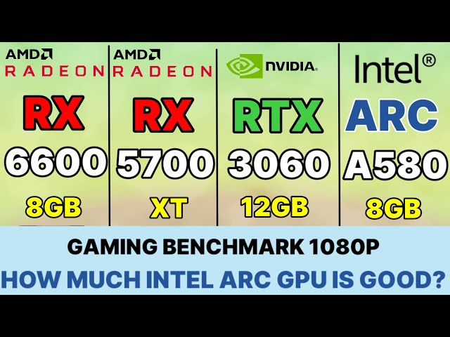 Intel arc a580 vs rx 6600 vs RX 5700 XT VS RTX 3060 VS RTX 2060 vs RTX 3050 .Intel a580 gaming test