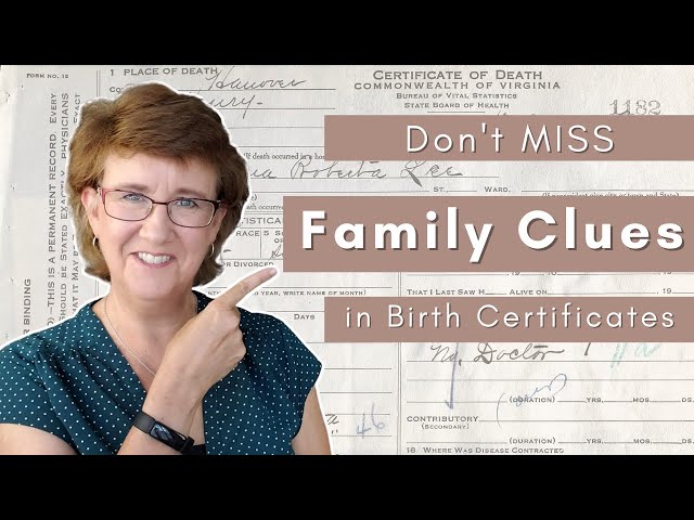 What You Could Be Missing on Your Ancestor's Birth Certificate!