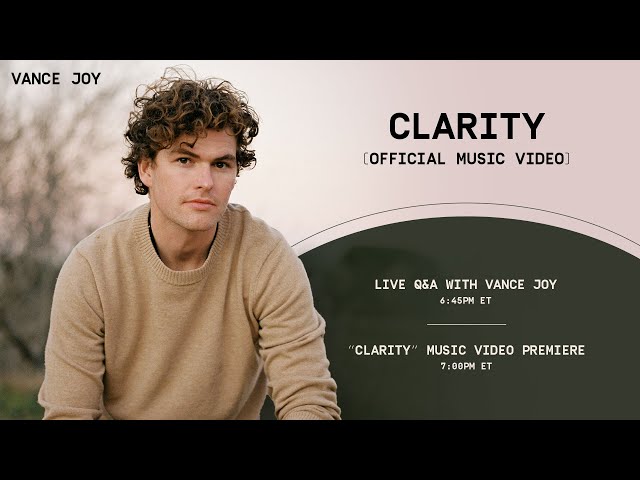 Vance Joy - Clarity Q&A [Livestream]