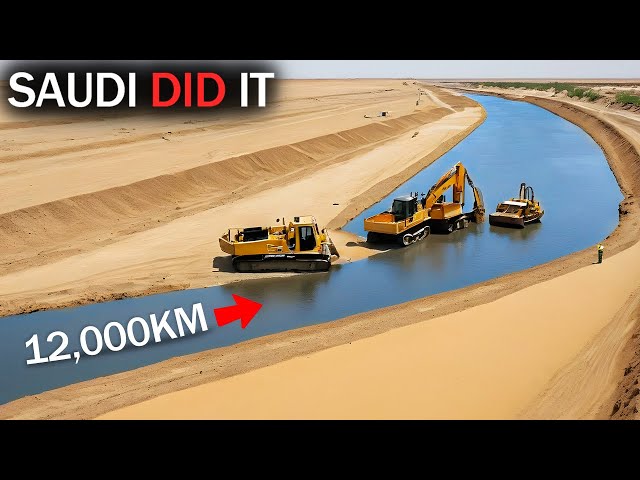 Saudi’s 12,000KM Largest Artificial River In The Scorching Heat Of Desert