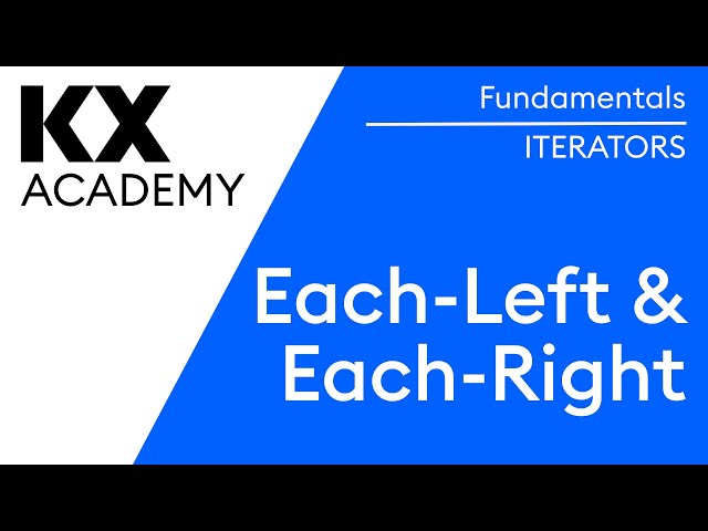 Fundamentals | Each-Left & Each-Right Iterators in kdb | Hands on