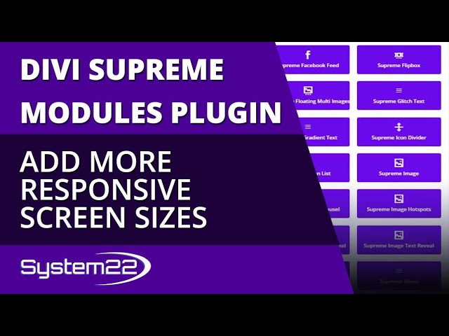 Divi Theme Supreme Modules Plugin Add More Responsive Screen Sizes 👍