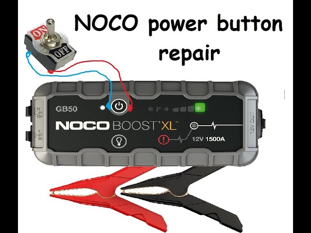 noco boost gb50 wont turns on bad power button