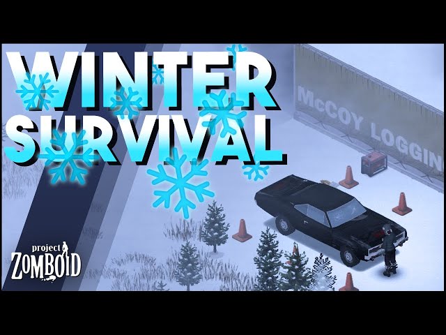 Cryogenic Winter Survival in Project Zomboid! Project Zomboid Live Gameplay!
