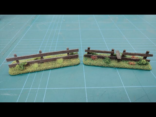 Let's Make - Cheap & Easy Wooden Field Fences Scatter Terrain