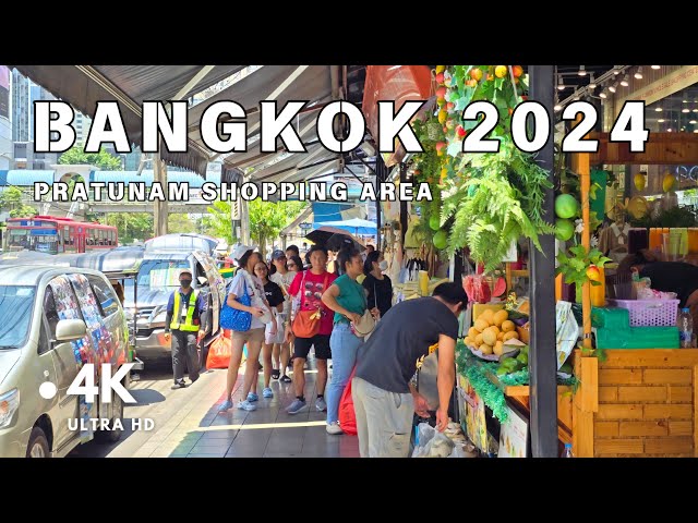 [4K UHD] Walking in Downtown Bangkok | Pratunam Area Shopping District