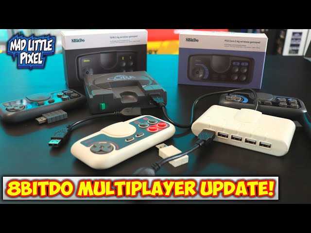 How To Use 5 Wireless 8Bitdo Controllers On The TurboGrafx-16 Mini With The Multitap & USB Extenders