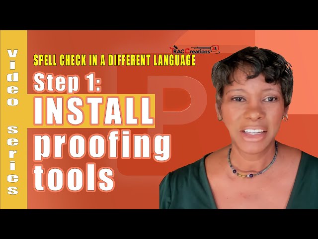 Install Proofing Tools in PowerPoint to Spell Check Another Language