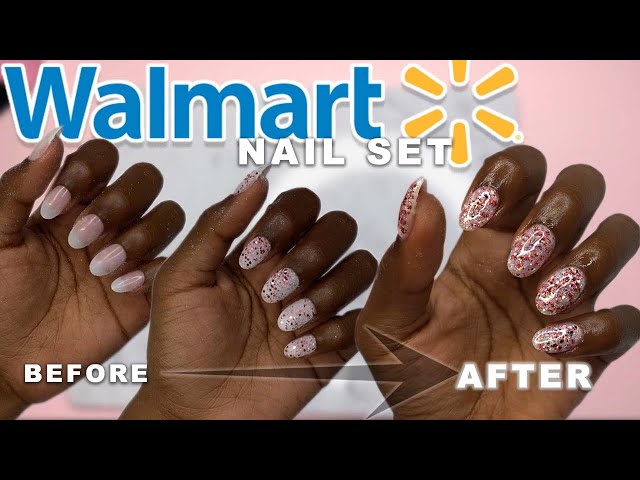 DIY Walmart nails at home | No acrylic!