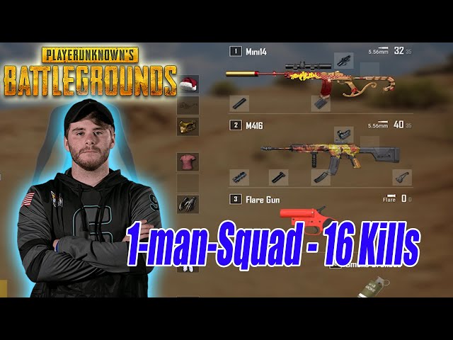 Shrimzy |16 Kills| 1-man-Squad (1 vs 4 - Miramar)