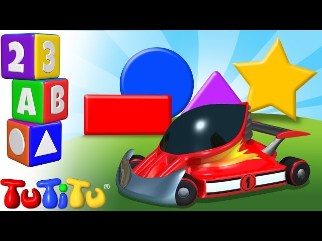 🟢🟦Fun Toddler Shapes Learning with TuTiTu Race Cars toy 🔶🟨TuTiTu Preschool and songs🎵