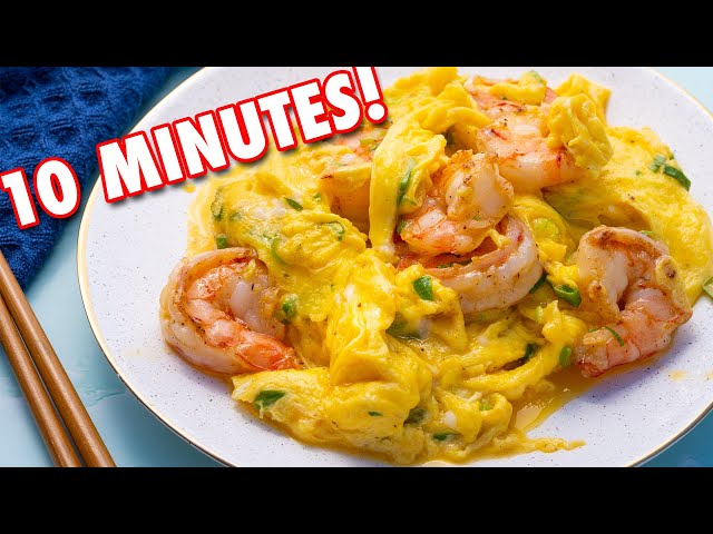 Perfect Cantonese Scrambled Eggs & Shrimp using @JKenjiLopezAlt's Egg Hack! 滑蛋蝦仁