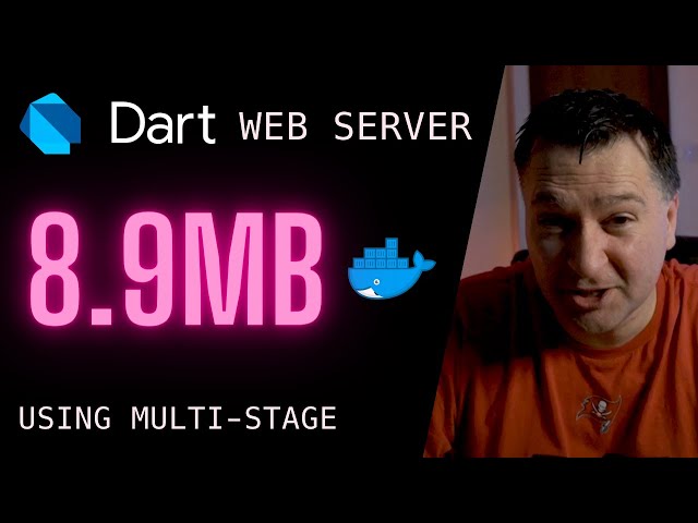 Build a TINY Dart Language Web Server with Docker Multi-Stage | DartLang Tutorial | Dart Server Side